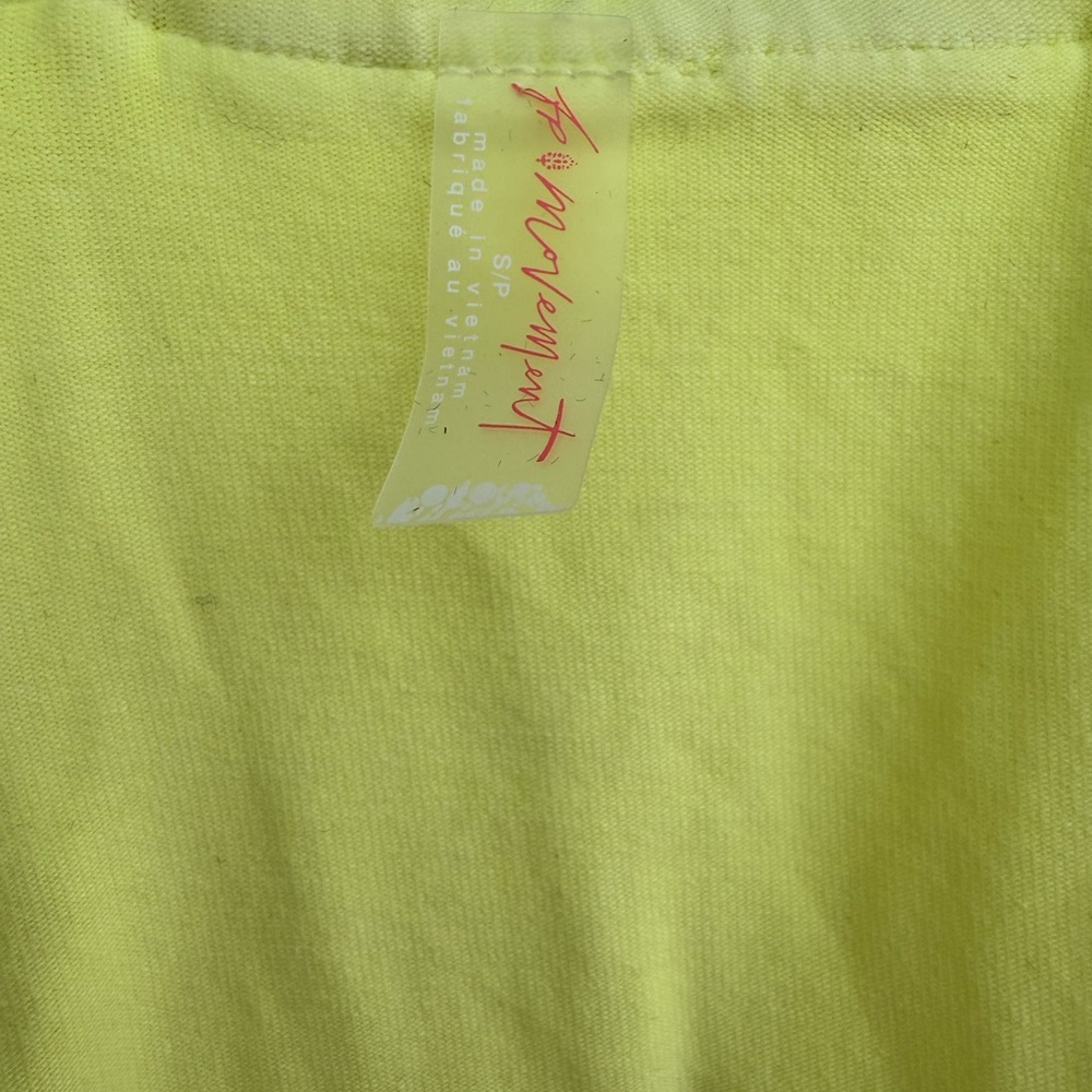 Free people Neon Yellow Dress/romper small - Picture 4 of 5